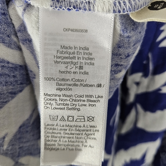 Madewell Lightestspun Tie-Back Cover-Up Romper in Tropicale Floral Graphic Tropi - Picture 2 of 10